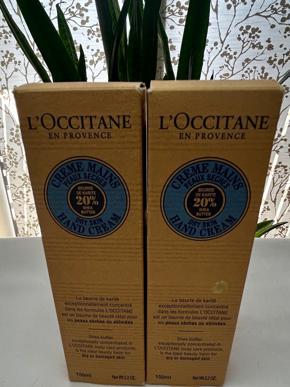 L'OCCITANE Shea Butter Hand Cream Duo in Brown and Blue Accents